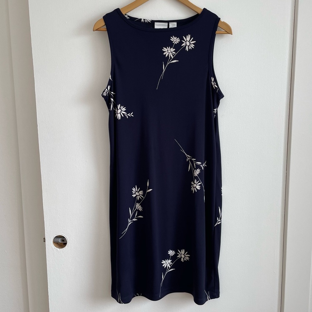 Liz Claiborne - Navy Floral Midi Dress